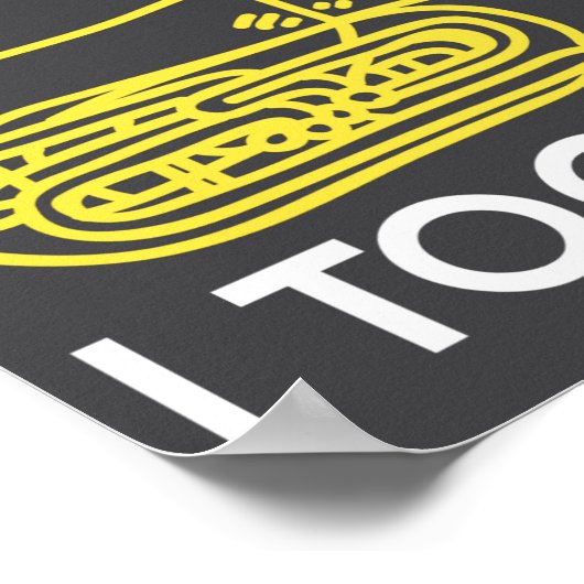 Baritone Definition Funny Orchestra Singer  Poster (Hoek)