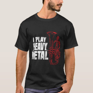 Baritone Euphonium Kerstmis Band Euphonium T-shirt