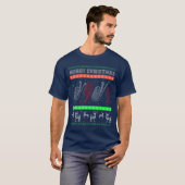 Baritone Euphonium Ugly kerstSweater Style T-shirt (Voorkant volledig)