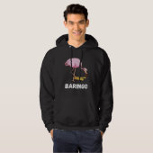 Baritone Flamingo Saxophonist Euphonium Saxophone  Hoodie (Voorkant volledig)