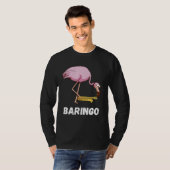 Baritone Flamingo Saxophonist Euphonium Saxophone  T-shirt (Voorkant volledig)