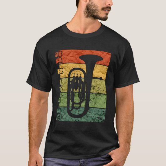 Baritone Horn Baritone Horn Marching Band T-shirt (Voorkant)