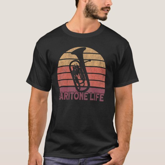 Baritone Horn Euphonium Baritone T-shirt (Voorkant)
