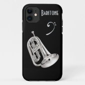 Baritone Horn in Silver Case-Mate iPhone Case (Achterkant)