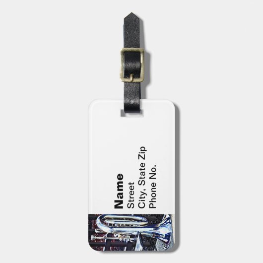 Baritone Horn voor parade Bagagelabel (Voorkant verticaal)