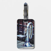 Baritone Horn voor parade Bagagelabel (Achterkant verticaal)