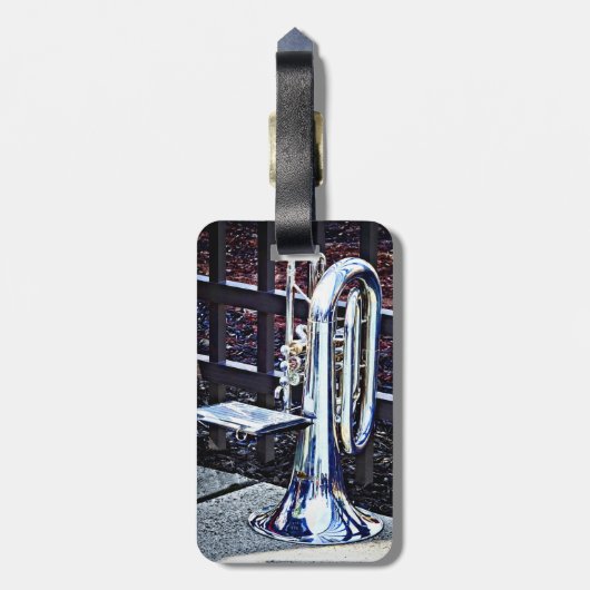 Baritone Horn voor parade Bagagelabel (Achterkant verticaal)