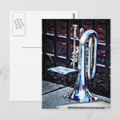 Baritone Horn voor parade Briefkaart (Voorkant / Achterkant)