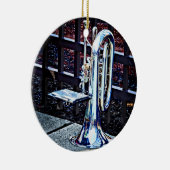 Baritone Horn voor parade Keramisch Ornament (Rechts)
