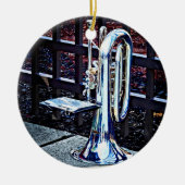 Baritone Horn voor parade Keramisch Ornament (Voorkant)