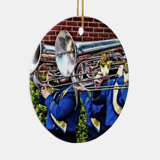Baritone Horns en Trombones Keramisch Ornament (Rechts)