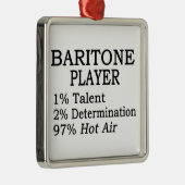 Baritone Hot Air Metalen Ornament (Rechts)