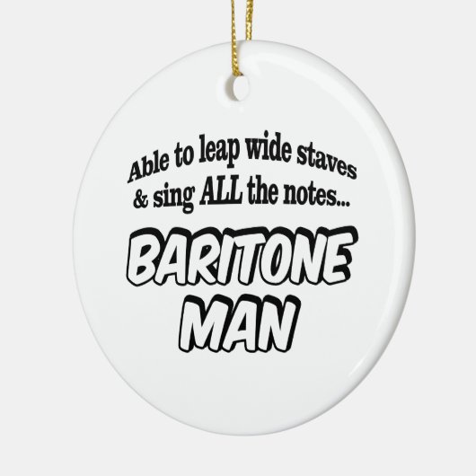 Baritone Man - Music Superheld Keramisch Ornament (Links)