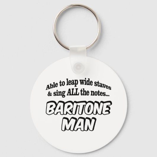 Baritone Man - Music Superheld Sleutelhanger (Voorkant)