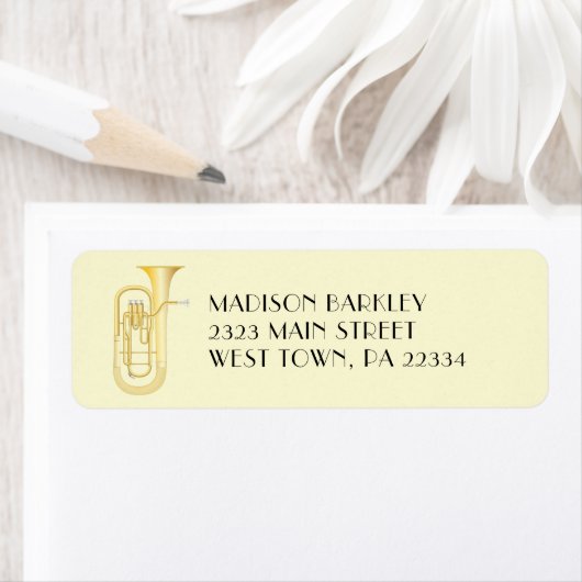 Baritone Musician Band Teacher Label (Insitu)