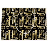 Baritone Musician Band Teacher Large Gift Bag Groot Cadeauzakje (Achterkant)