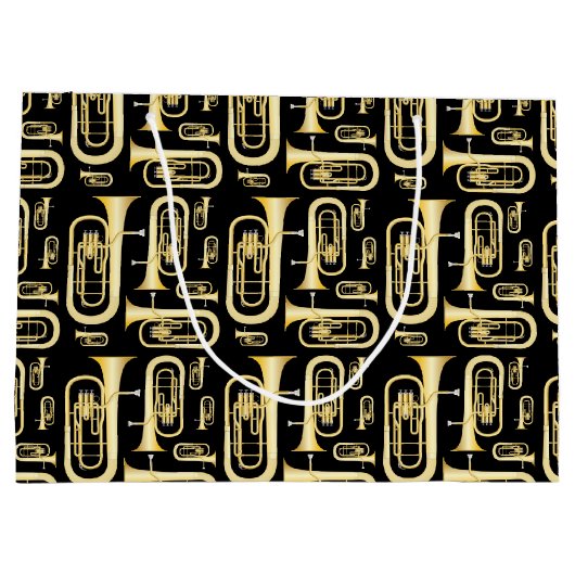 Baritone Musician Band Teacher Large Gift Bag Groot Cadeauzakje (Achterkant)