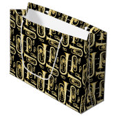 Baritone Musician Band Teacher Large Gift Bag Groot Cadeauzakje (Voorkant Gekanteld)