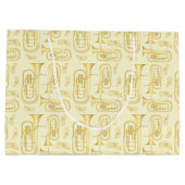 Baritone Musician Band Teacher Large Gift Bag Groot Cadeauzakje (Achterkant)