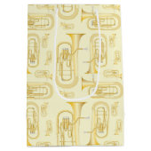 Baritone Musician Band Teacher Medium Gift Bag Cadeauzakje (Achterkant)