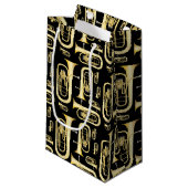 Baritone Musician Band Teacher Medium Gift Bag Klein Cadeauzakje (Voorkant Gekanteld)
