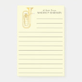 Baritone Musician Band Teacher Post-it Notes (Voorkant)