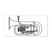 Baritone Musician Band Teacher Rubber Stamp Rubberstempel (Afrduk)