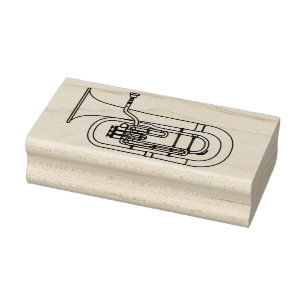 Baritone Musician Band Teacher Rubber Stamp Rubberstempel