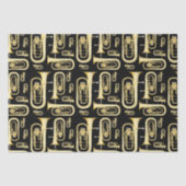 Baritone Musician Band Teacher Tissue Paper Tissuepapier (Voorkant)