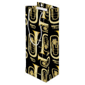 Baritone Musician Band Teacher Wijn Cadeautas (Achterkant Gekanteld)