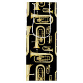 Baritone Musician Band Teacher Wijn Cadeautas (Voorkant)