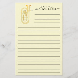 Baritone Musician Teacher Stationery Briefpapier
