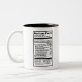 Baritone "Nutrional Information" Tweekleurige Koffiemok (Links)