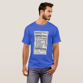 Baritone "Nutritional Information Label" T-shirt (Voorkant volledig)