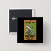 Baritone of Doom Vierkante Button 5,1 Cm (Voorkant /achterkant)