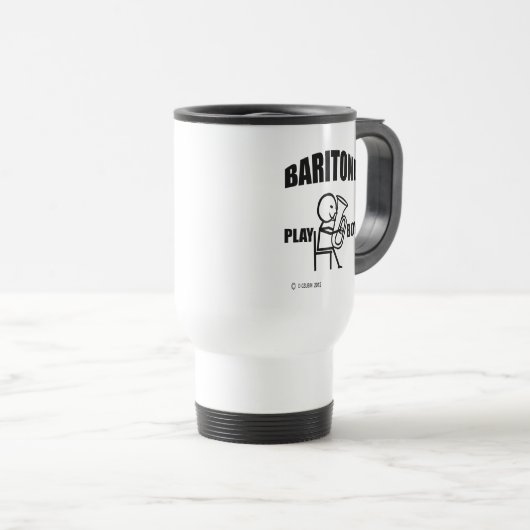 Baritone Play Boy Travel Mug Reisbeker (Voorkant rechts)