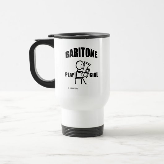 Baritone Play Girl Travel Mug Reisbeker (Links)