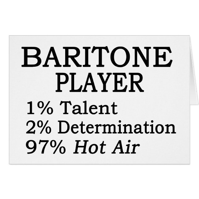 Baritone Player Hot Air (Voorkant Horizontaal)