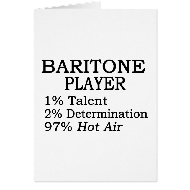 Baritone Player Hot Air (Voorkant)