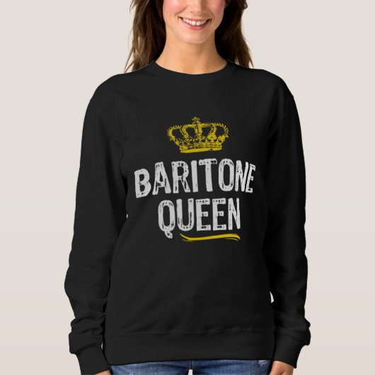 Baritone Queen Women Girls Player  Cool Cute Trui (Voorkant)