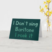Baritone Rock It Wenskaart Kaart (Gele Bloem)