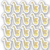 Baritone Saxaphone Jazzmuzikant Bujo Planner Sticker (Voorkant)