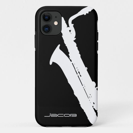 Baritone Saxophon Case-Mate iPhone Case (Achterkant)