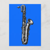 Baritone Saxophone Briefkaart (Voorkant)