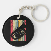 Baritone Saxophone Horn Marching Band Major Gear L Sleutelhanger (Achterkant)