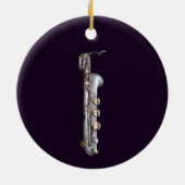 Baritone Saxophone Keramisch Ornament (Achterkant)