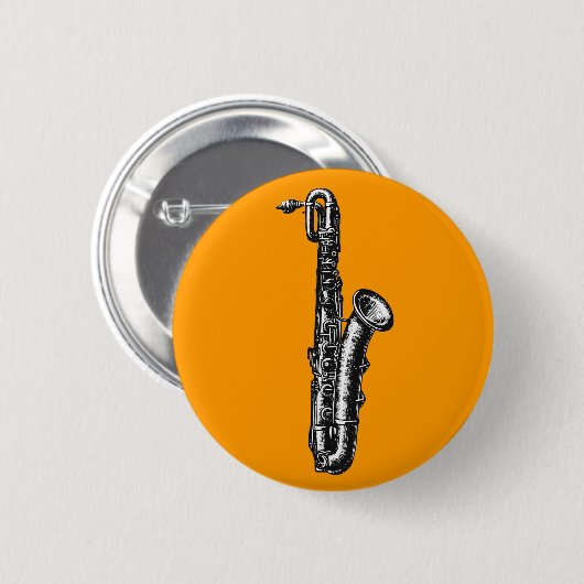 Baritone Saxophone Ronde Button 5,7 Cm (Voorkant /achterkant)