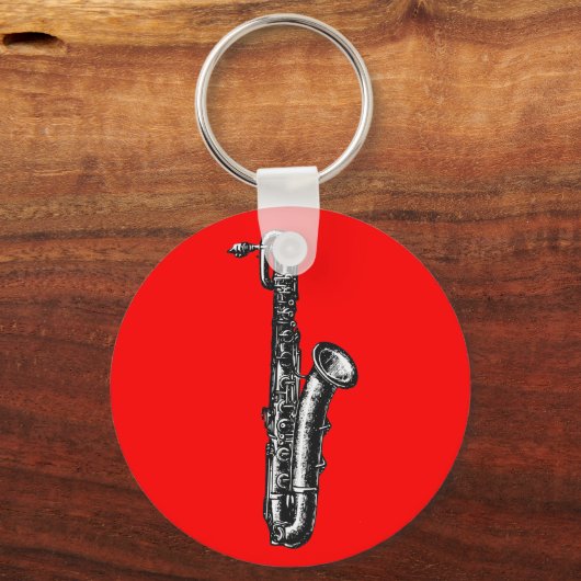 Baritone Saxophone Sleutelhanger (Voorkant)