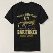 Baritone Shirt Funny Cat Lover Marching Band Barit (Design voorkant)