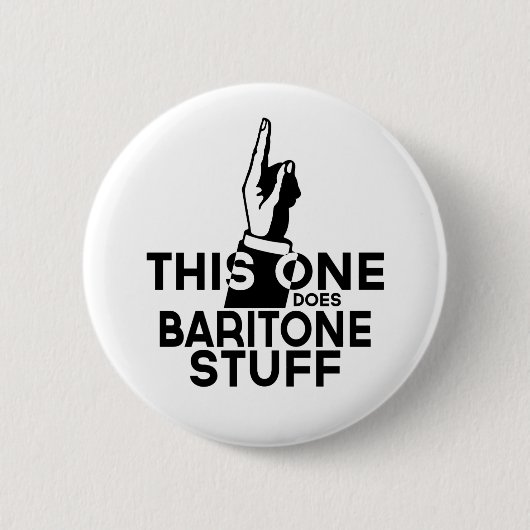 Baritone Stuff - Funny Baritone Music Ronde Button 5,7 Cm (Voorkant)